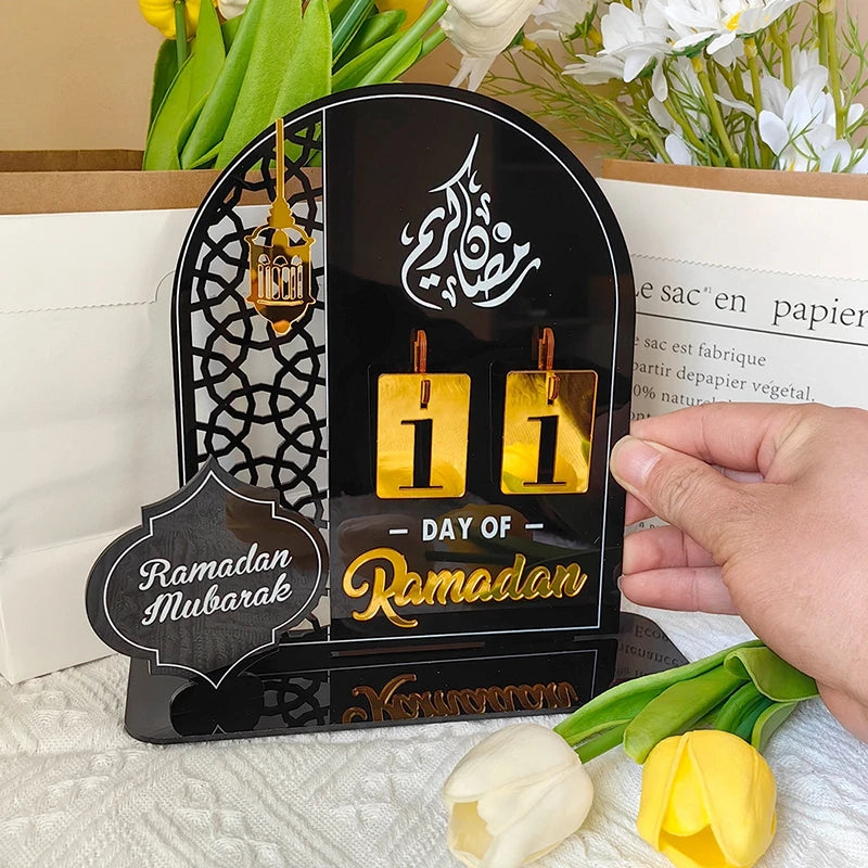 Countdown Ramadan Calendar Ramadan Decorations 2026 Advent Calendar Eid Festival Party Supplies Muslim Calendar Party Decoration