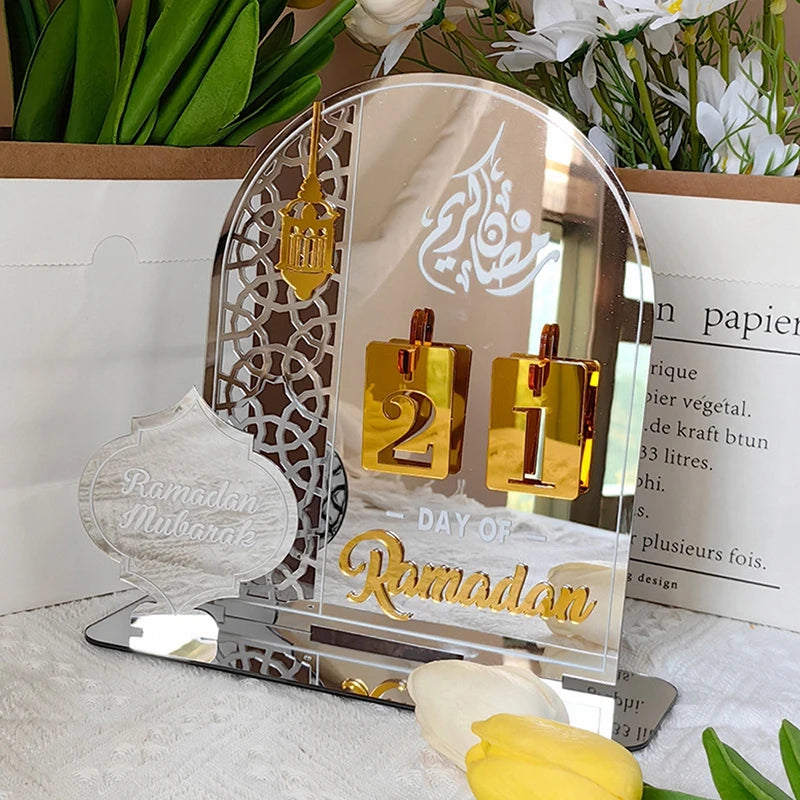 Countdown Ramadan Calendar Ramadan Decorations 2026 Advent Calendar Eid Festival Party Supplies Muslim Calendar Party Decoration