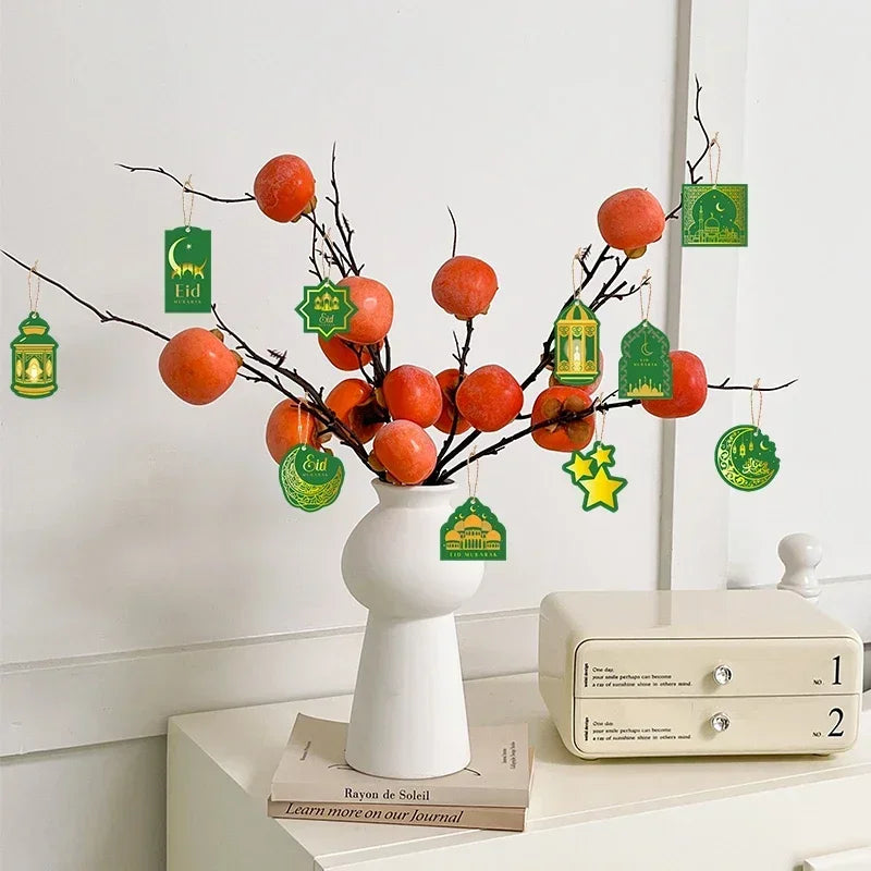 Ramadan Festival Hanging Ornament Moon Stars Castle Design Islamic Muslim Home Decor Party Supplies Mubarak Eid Celebration