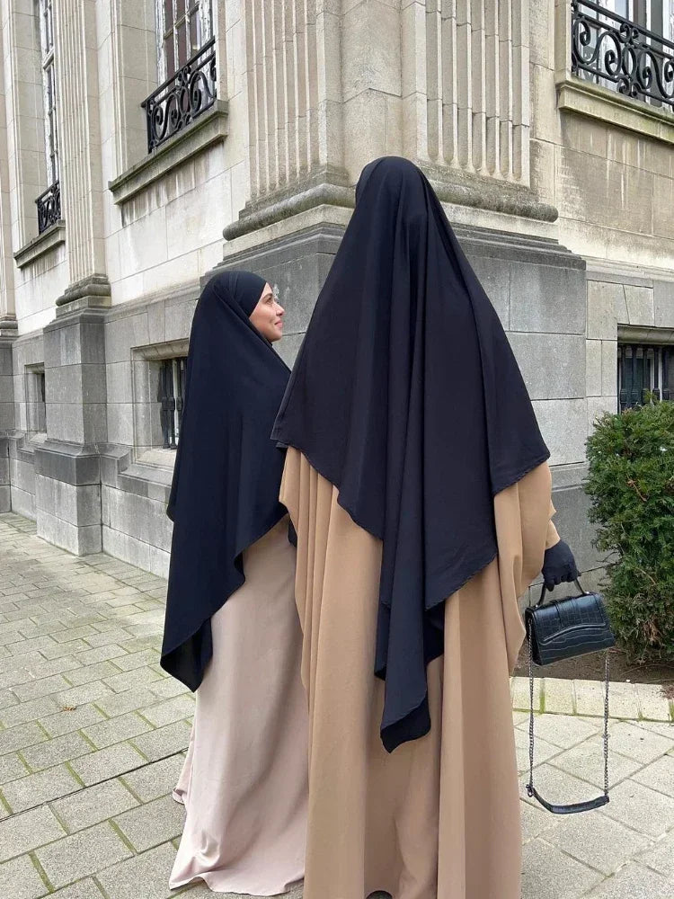 Eid Prayer Garment Hijab Long Khimar Ramdan Muslim Long Headcarf Women One Piece Jubha Islamic Hijabs Musulman Dejellab 2026