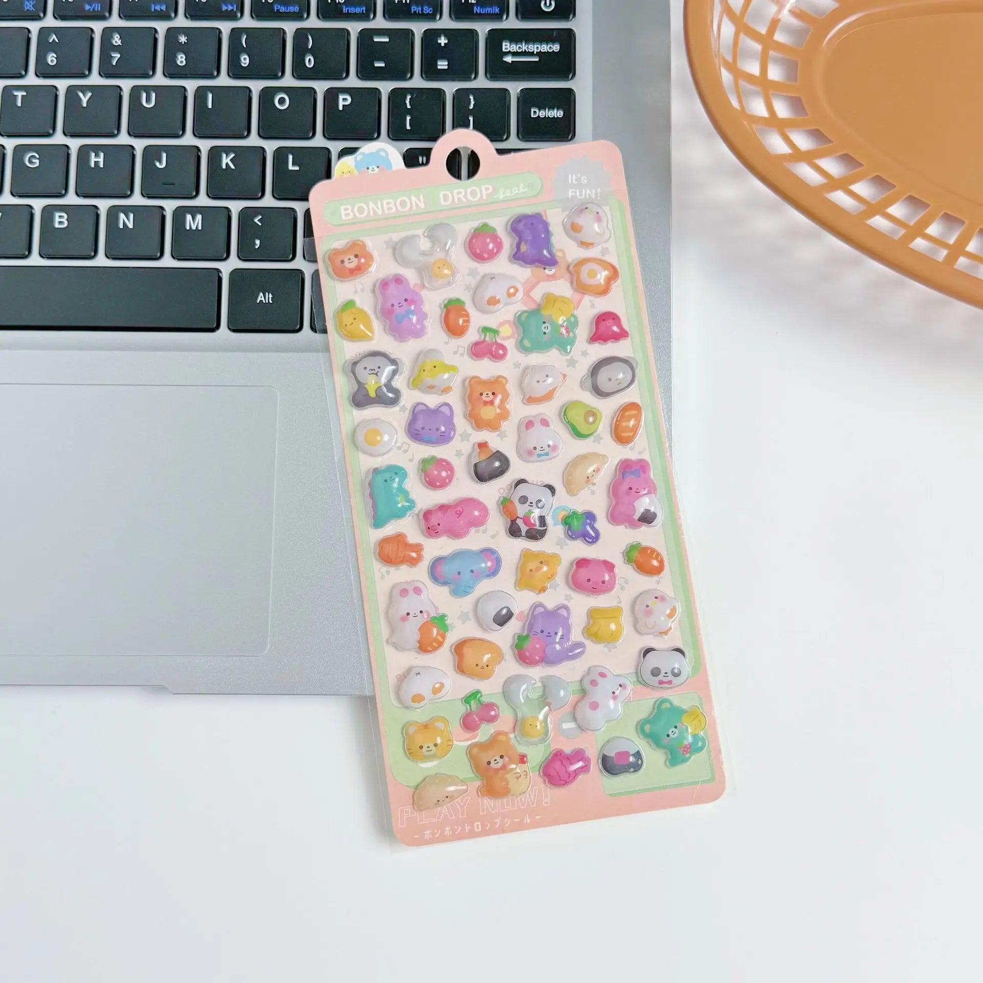 3D Embossed Diamond Stickers Exquisite Cartoon Animals Festival Party Stickers Craft Decals Scrapbooking Decoration Products