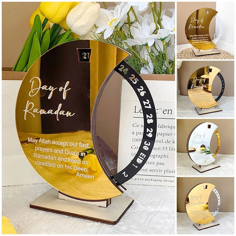 Ramadan Decorations 2026 Ramadan Advent Calendar Ornament Islam Muslim Countdown Calendar Eid Mubarak Gift