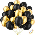 12inch Black Metallic Gold Latex Balloon Set Black Gold Confetti Balloon Graduation Globos Birthday Party Baby Shower Decoration