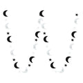 1pc Eid Mubarak Paper Garland Moon & Star Hanging Decor, Festival Wall Decoration for Ramadan Celebration, Home Decor