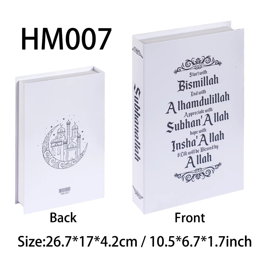 Islamic Luxury Fake Books Decorative Storage Box for Home