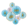 2026 Ramadan Decorations Eid Mubarak Honeycomb Paper Fan Ramadan Mubarak Wall Art Decals Islam Muslim Party Supplies