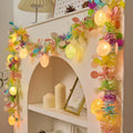 2M Spring Easter Garlands with Eggs LED Light String DIY Wreath Decora for Home Party Easter Birthday Kids Gift Hanging Ornament