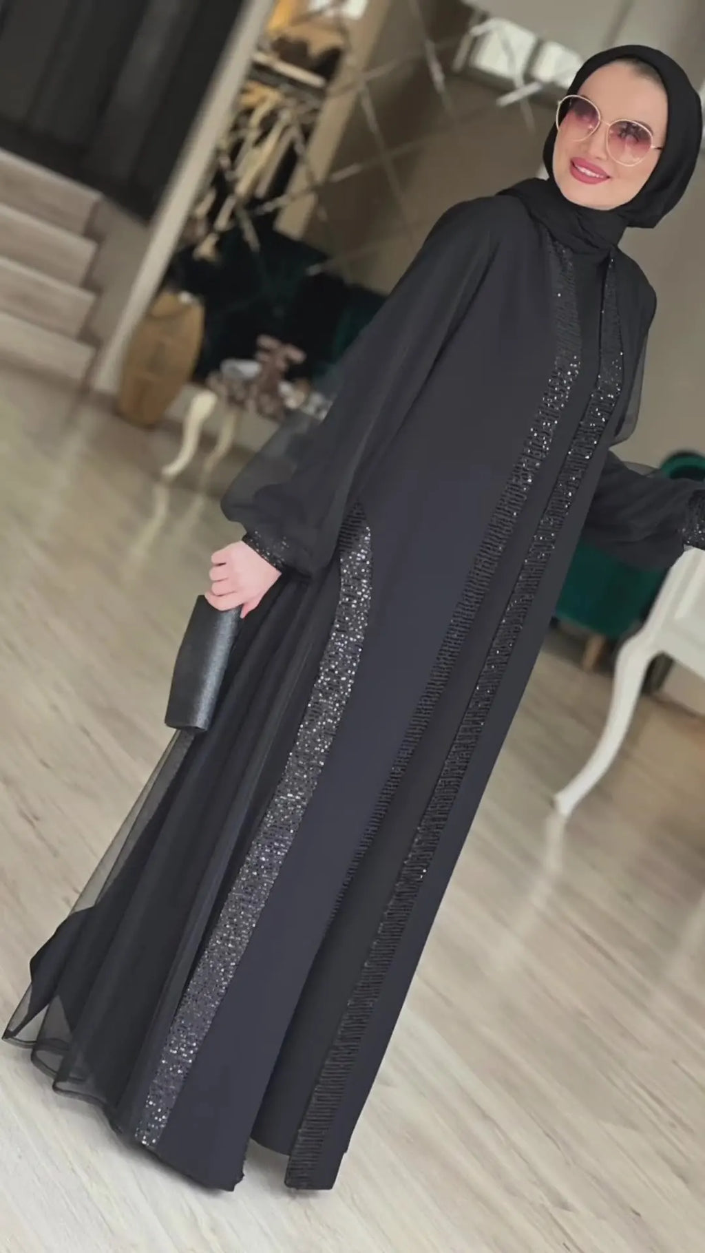 2024 Muslim Modest Women Dress – Eid & Ramadan Jalabiya Kaftan Robe