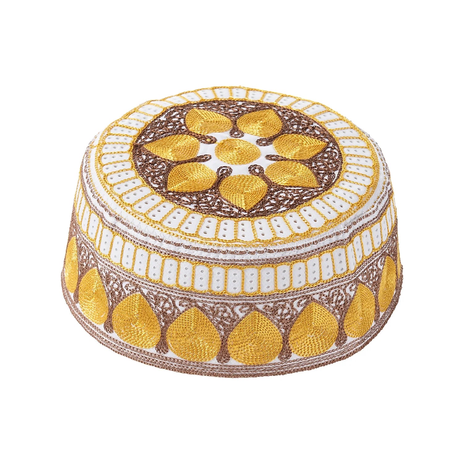 New Muslim Men Prayer Cap Hat Cotton Embroidery Leisure Saudi Arabia Islamic Hat Cap Men Headscarf Topkippot Turban Saudi Cap