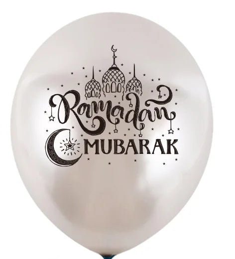 Eid Mubarak Balloons Eid Balloons for Eid Decorations Home Eid Mubarak Banner Moon Star Balloons for Eid Al Fitr Eid Decorations