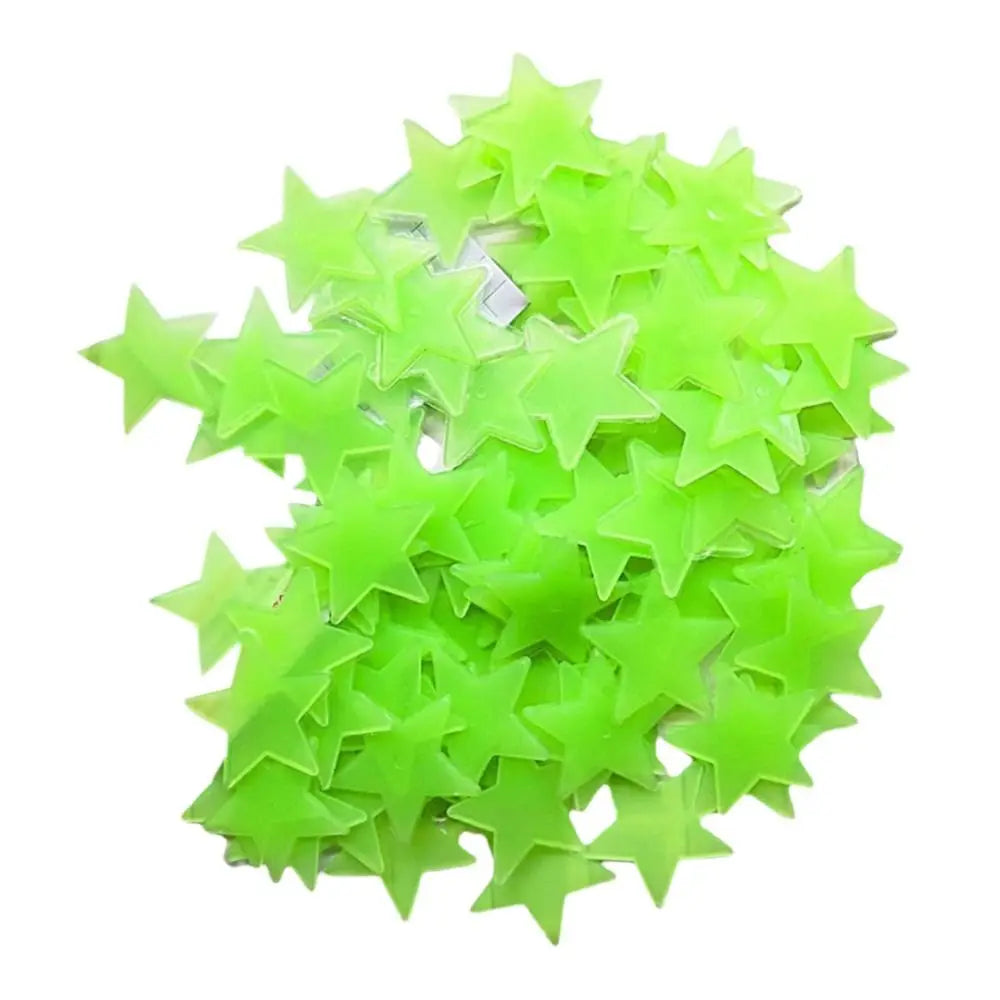 1Set 3D Bubble Stars Moon Dots Self-adhesive Luminous Wall Sticker Kids Bedroom DIY Decal Glow In Dark Fluorescent Decoration