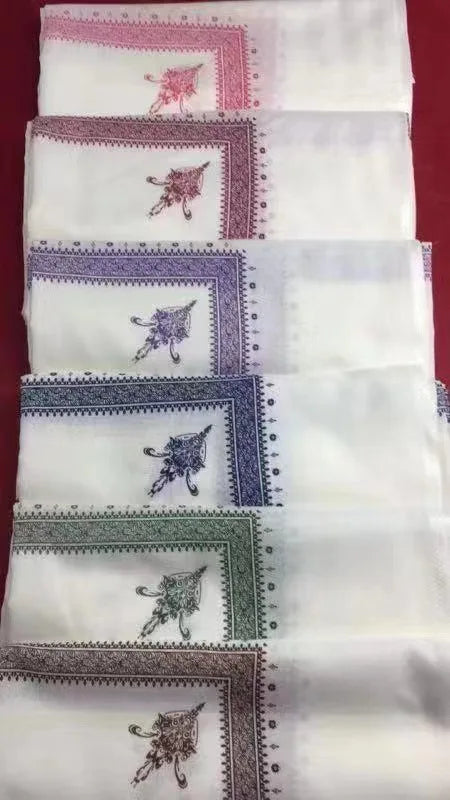 Arab Saudi Men's Shemagh Scarf Wrap, Cotton Keffiyeh Ghutra Headscarf for Middle East Style