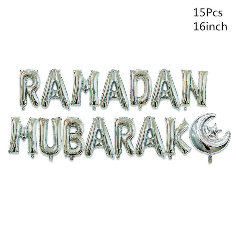 10Pcs Eid Umrah Mubarak Latex Balloon Ramadan Kareem Festival Muslim Islamic Ramadan Party Eid Al-Firt Home Decoration Supplies