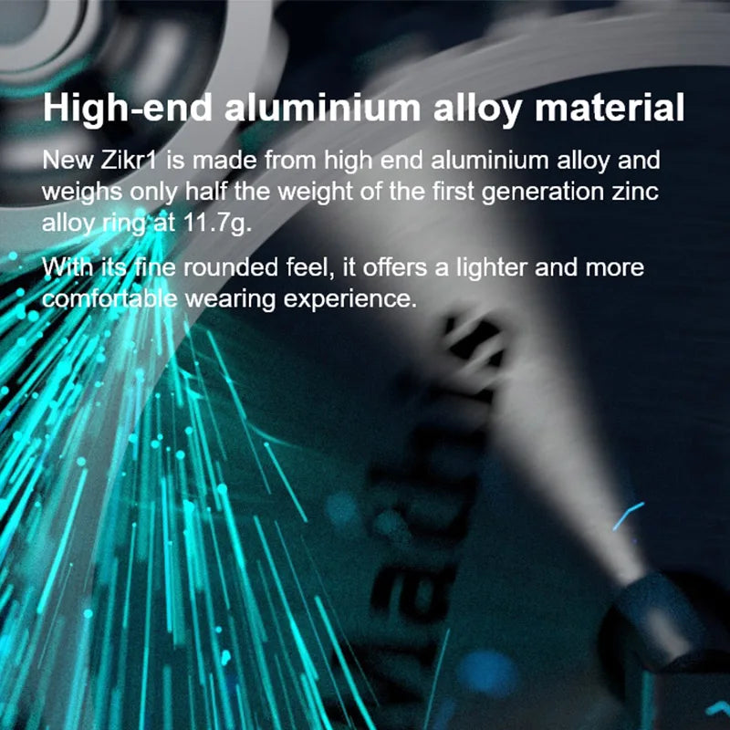 20mm Ring Tasbih Counter with Charging Box Counter Smart Ring Bluetooth-compatible 5.1 Vibration Reminder Zinc Alloy for Muslims