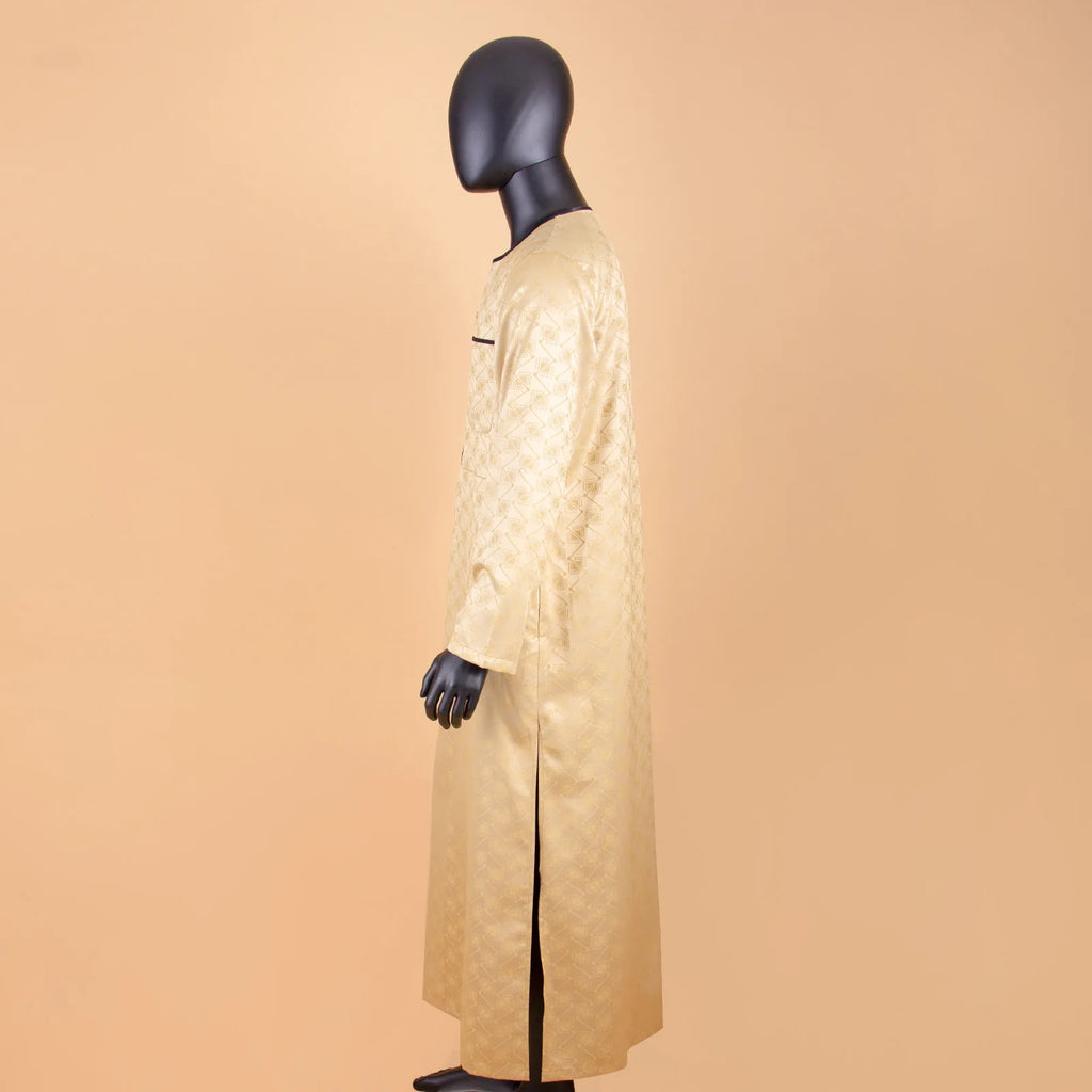 African Middle East Arabic Long Robes Vintage Muslim Kaftan Abayas Men Leisure Buttons Long Sleeve O Neck Jubba Thobe T2014005