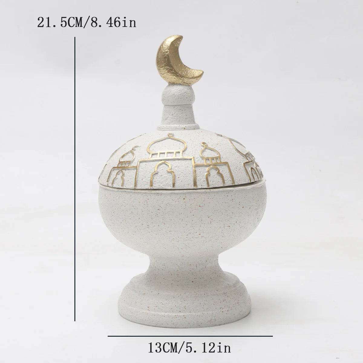 1 PC Ramadan Muslim Kaaba Dome Mosque Islamic Desktop Ornament Table Car Decor Crafts Gifts Candlestick