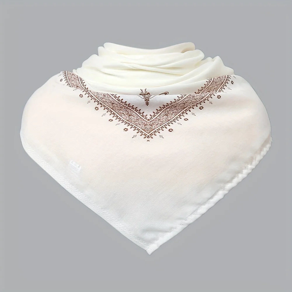 Trendy Ethnic Prayer Scarf - Men's Fashion Polyester Stole for Ramadan and Religious Ceremonies