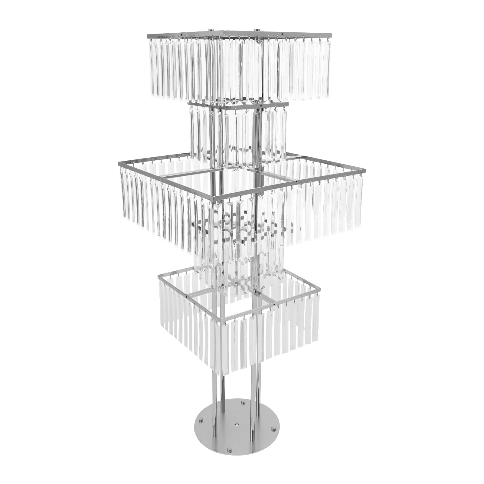 2pcs 5-Tier Flower Stand for Wedding Birthday Party Events Flower Vase Stand for Centerpieces Wedding Flower Stand Gold/silver