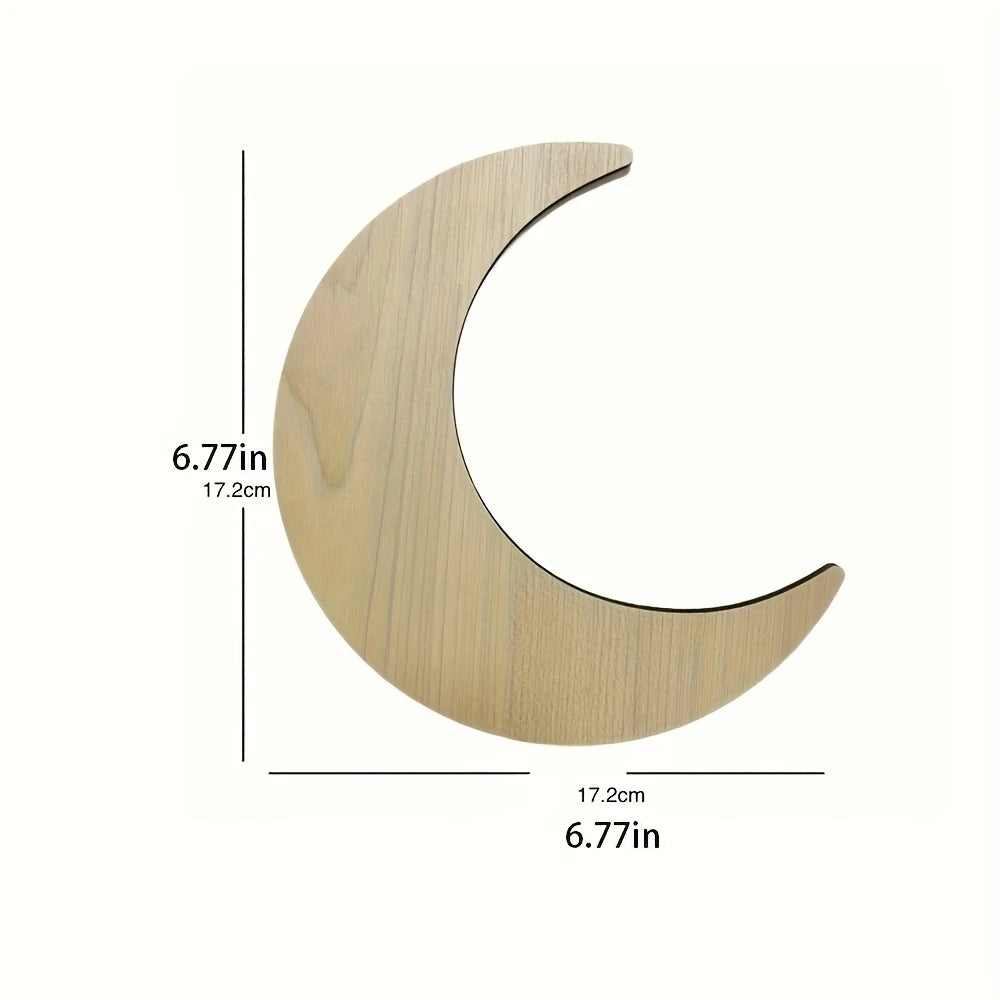 Simple Wooden Wall Decoration Hot Air Balloons Sun Moon Stars Heart-shaped Wall Ornaments Warm Sweet Children's Rooms