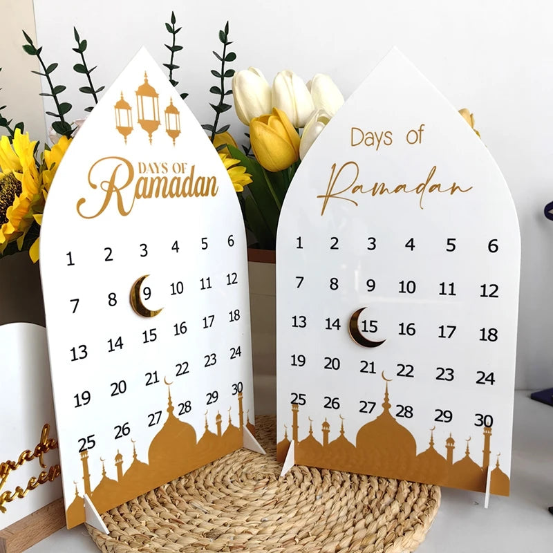 2026 Ramadan Countdown Calendar Eid Mubarak Advent Calendar Desktop Ornaments Islamic Muslim Party Decorations Calendar Gift