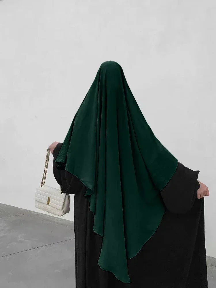 Eid Prayer Garment Hijab Long Khimar Ramdan Muslim Long Headcarf Women One Piece Jubha Islamic Hijabs Musulman Dejellab 2026