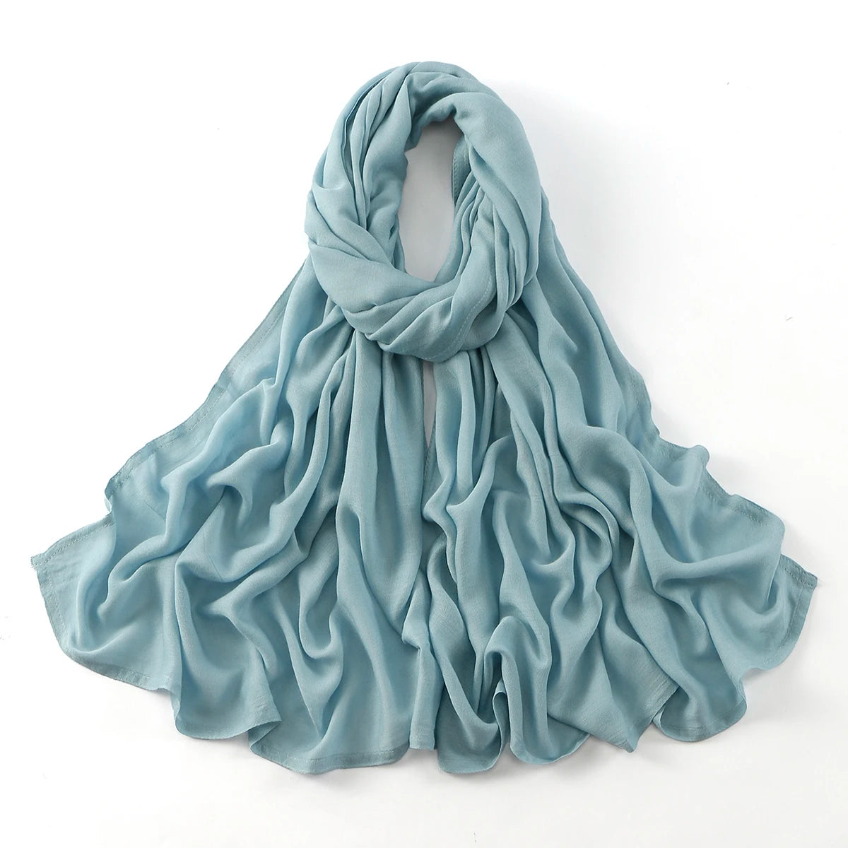 Cotton Rayon Modal Muslim Hijabs For Women Scarf Thin Plain Shawls Femme Musulman Soft Headscarf Islam Turban Headband 185*75CM