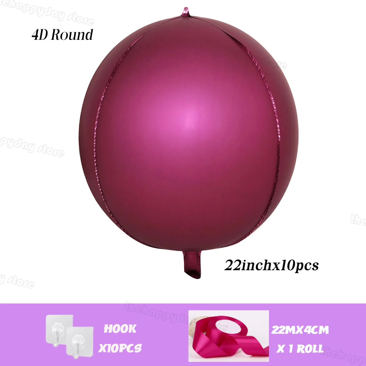 20/10Pcs Hanging 4D Round Foil Balloons 22in Dark Green 4D Round Balloon for Wedding Birthday Xmas Party Helium Air Globos Decor