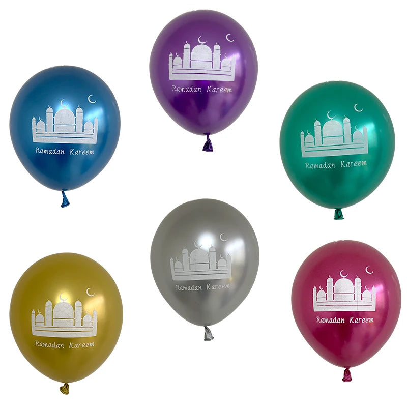 1set Moon Star Balloon Set for Muslim EID Mubarak Festival Home DIY Decoration Ramadan Kareem Kids Birthday Party Ballon Globos