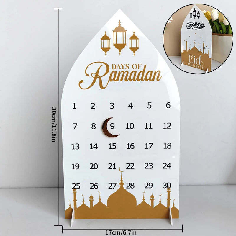 2026 Ramadan Countdown Calendar Eid Mubarak Advent Calendar Desktop Ornaments Islamic Muslim Party Decorations Calendar Gift