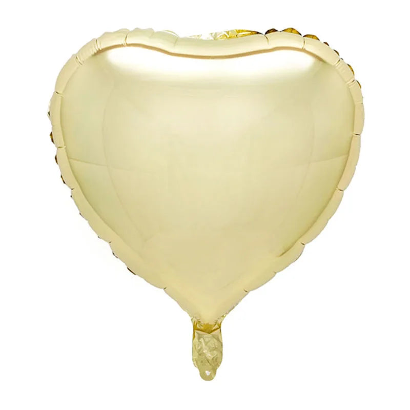 10/5/3Pcs Cream Heart Foil Balloons 18inch Multi Pink Beige Heart Helium Balloons for Wedding Birthday Party Decorations Globos