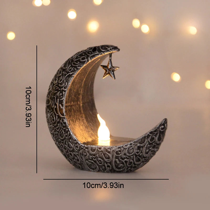 Ramadan Kareem Led Lantern Light Eid Mubarak Ornaments Decoration for Home 2026 Islamic Muslim Party Supplies Eid Al-Fitr Gift