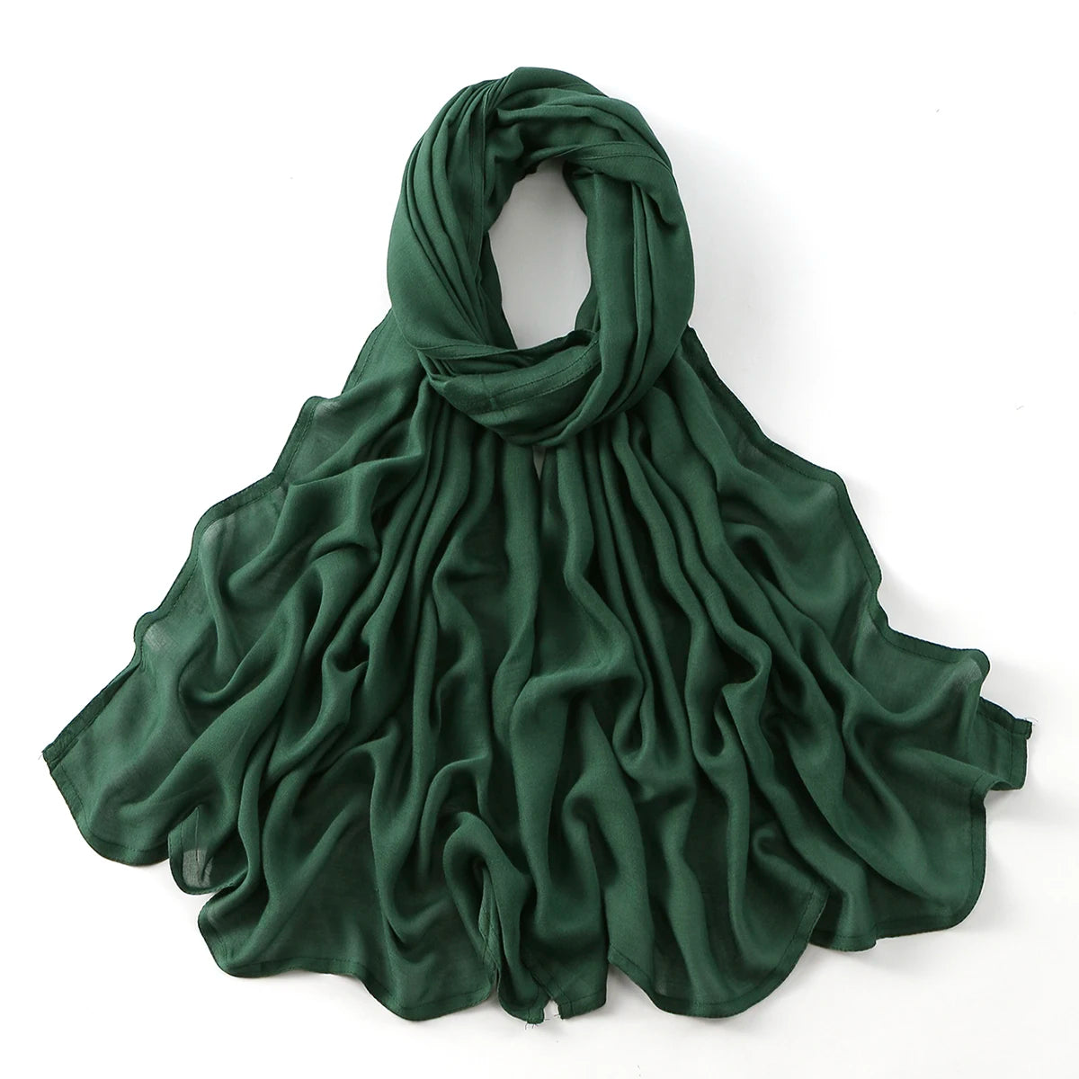 Cotton Rayon Modal Muslim Hijabs For Women Scarf Thin Plain Shawls Femme Musulman Soft Headscarf Islam Turban Headband 185*75CM