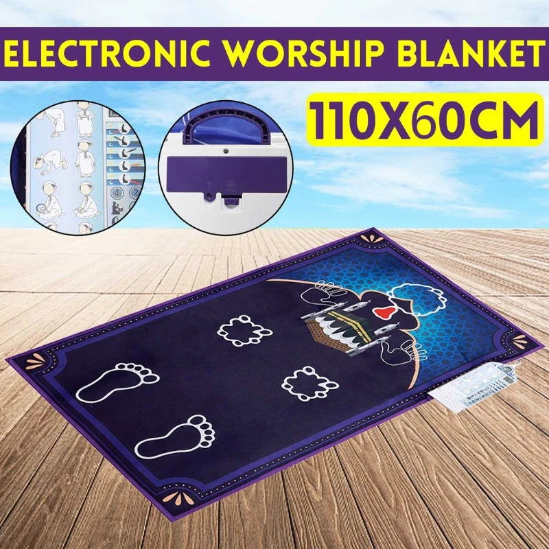 Interactive Talking Prayer Mat Educational Rug Salah Muslim Kids Gift Islam Electronic Worship Blanket Compass Islamic Carpet