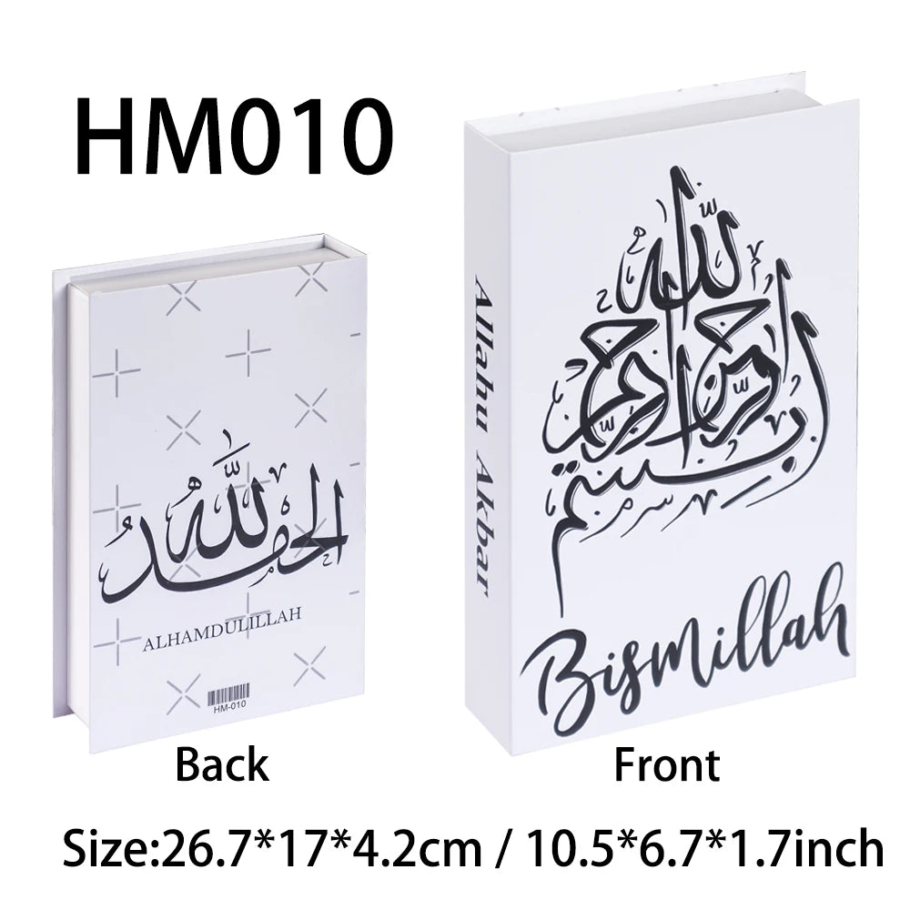 Islamic Luxury Fake Books Decorative Storage Box for Home
