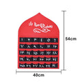 2026 Ramadan Countdown Calendar Eid Mubarak Felt Countdown Ramadan Calendar Muslim Party Decoration Craft Eid Al-Adha Ornament