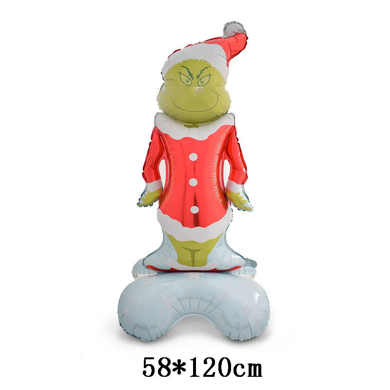 Christmas Foil Balloons Santa Claus Balloon Standding Balloon Christmas Gift Santa Balloon Xmas Party Supplies Home Decortion