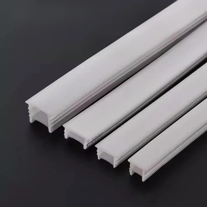 Black Flexible LED Neon Rope Lamp Silicone Tube Diffuser Recessed Channel For WS2811 WS2812B Waterproof Ribbon Neon Strip Lights