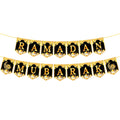 1set EID Mubarak Paper Banner Ramadan Kareem Moon Star Hanging Garland Bunting 2025 Islamic Muslim Party Home Decoration Supply