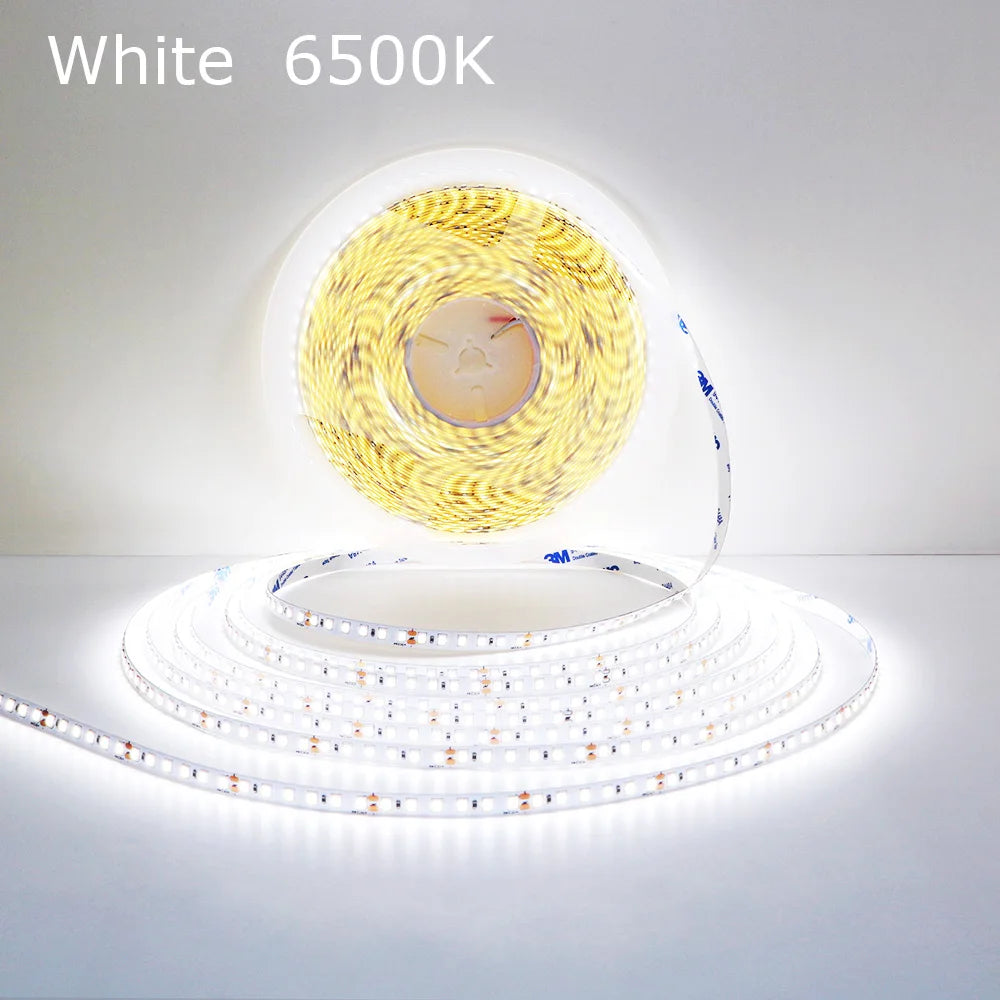 CRI90 High Brightness Single Strip 5m 10m 15m 20m 25M 30m LED Strips 24V 12V Light Strip CRI 90 Flexible 20 meters Soft Lamp Bar