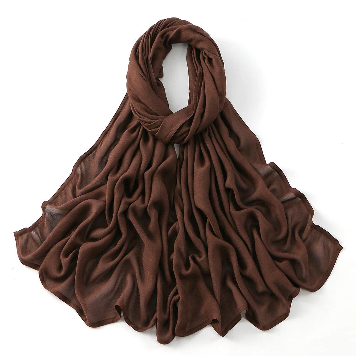 Cotton Rayon Modal Muslim Hijabs For Women Scarf Thin Plain Shawls Femme Musulman Soft Headscarf Islam Turban Headband 185*75CM