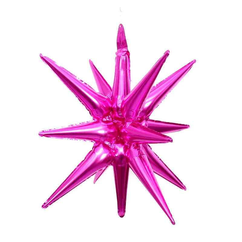 2/5pcs 22inch 4D Conjoined Explosive Star Balloon Birthday Party Wedding Supplies Aluminum Foil Water Droplet Ballon Decoration