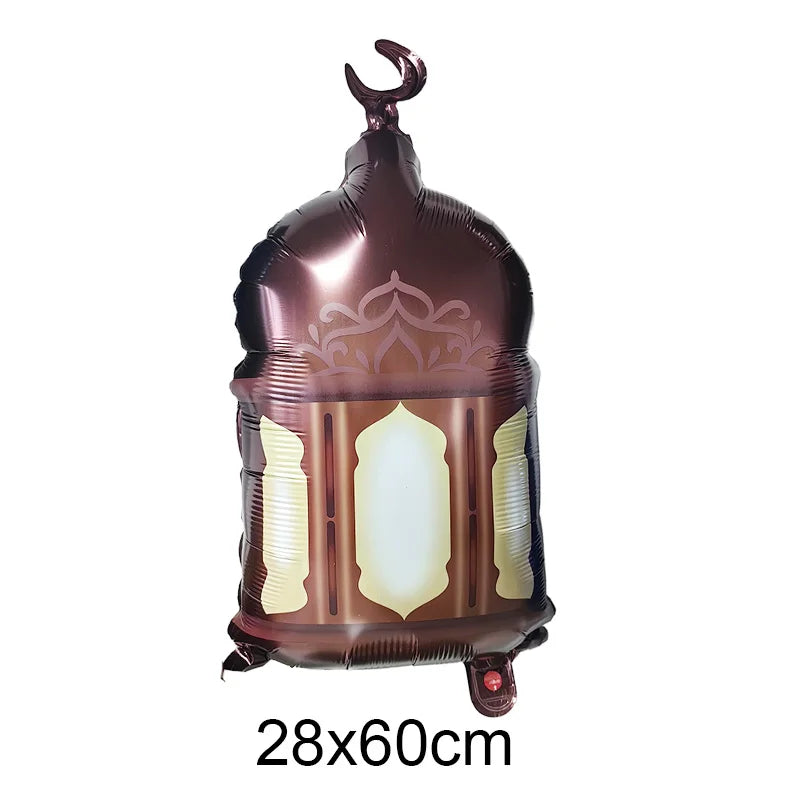 Gold Star Crescent Moon Lantern Ramadan Garland EID Decoration Happy Ramadan Mubarak Party Decor  Islamic Nights Party Supplies