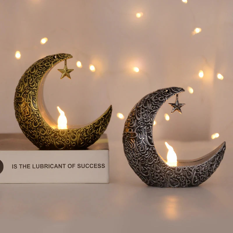 Ramadan Kareem Led Lantern Light Eid Mubarak Ornaments Decoration for Home 2026 Islamic Muslim Party Supplies Eid Al-Fitr Gift