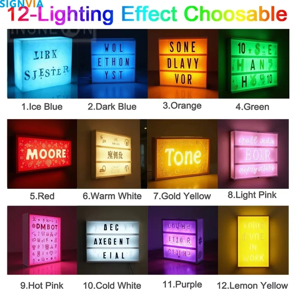 Custom Led Light box Signs Metal Sign Personal Design Signage Waterproof Wall Decorations Business Acrylic Logo Bright Home Box