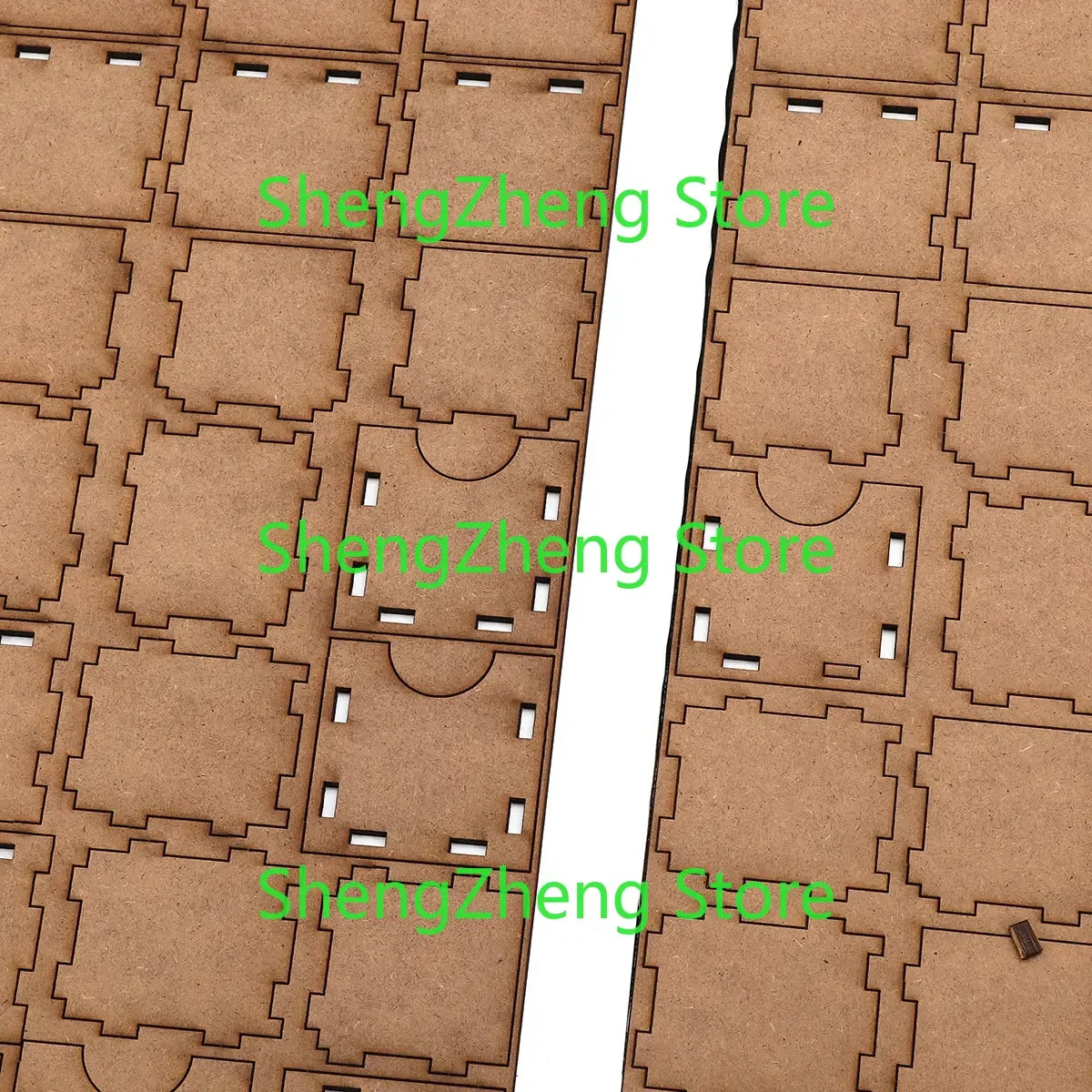 Ramadan Advent Calendar DIY House Drawer 30 Grids MDF Stand Rack Decorations