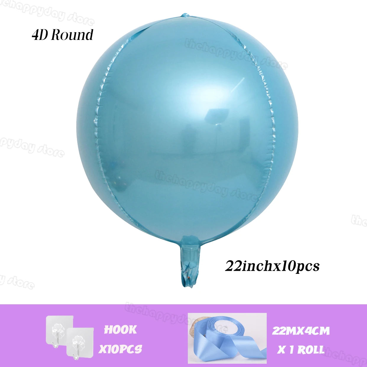 20/10Pcs Hanging 4D Round Foil Balloons 22in Dark Green 4D Round Balloon for Wedding Birthday Xmas Party Helium Air Globos Decor