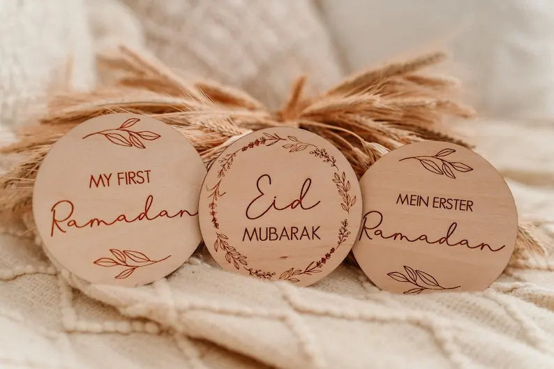 Baby Milestone EID MUBARAK Shooting Baby Bump Newborn My First Ramadan Eid Mubarak Photo Props Newborn New Parent Gift Ideas