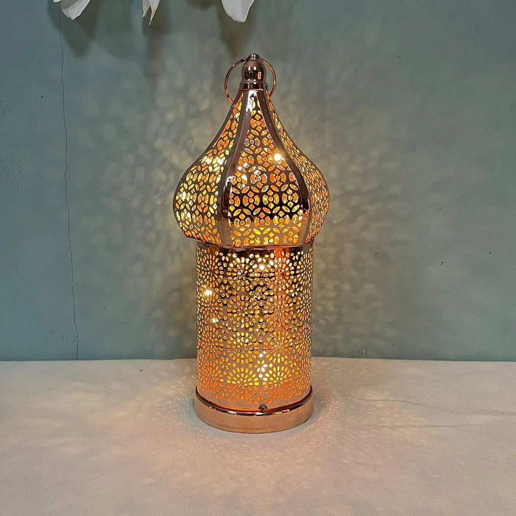 Battery Powered Eid Lights Decorations for Home Masjid Lanterns Ramadan Kareem Mosque LED Night Light Islam Muslim Party Supplie
