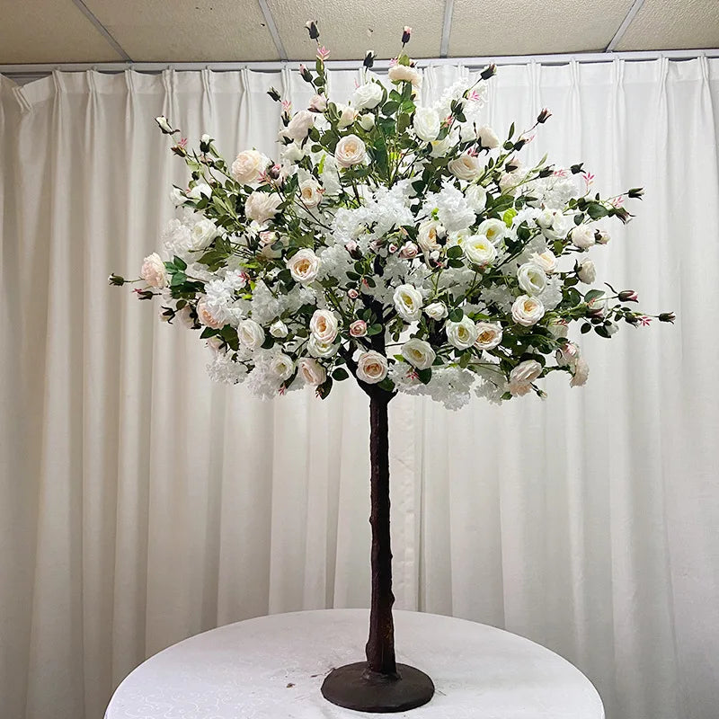Sakura Artificial Flower Tree Weeping Willow Plants Suitable for Indoor Outdoor Home Wedding Party Garden Shopping Mall Decorati