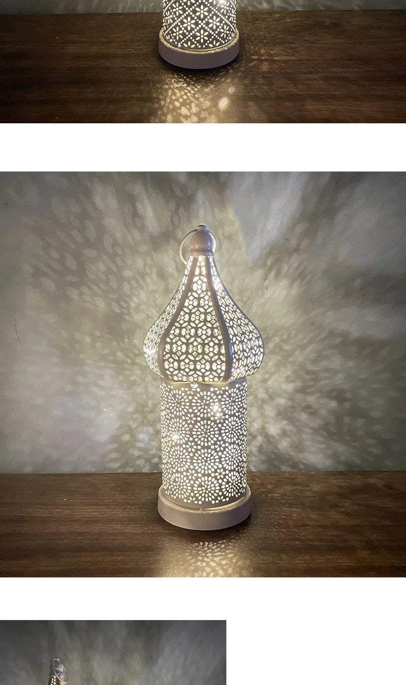 Battery Powered Eid Lights Decorations for Home Masjid Lanterns Ramadan Kareem Mosque LED Night Light Islam Muslim Party Supplie